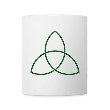 Keltischer Knoten (Triquetra) - Tasse - Weiß - Vorne