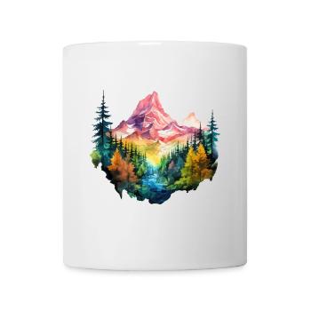 Nature Colorful Mountains Mountaineering Hiking Climbing - Mug - white - Front