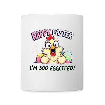Joyeuses Pâques, je suis œuf - Mug blanc - blanc - Devant
