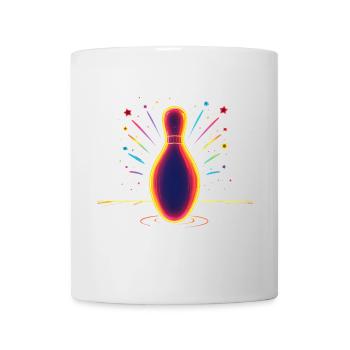 Bowling Synthwave - Tasse - Weiß - Vorne