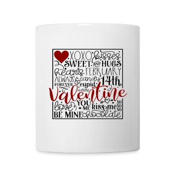 Saint-Valentin - Mug blanc - blanc - Devant