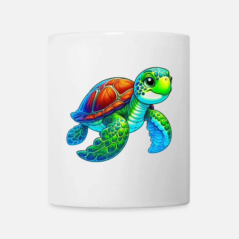 Schildkröte - Tasse - Weiß