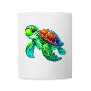 Tortue - Mug blanc - blanc - Devant