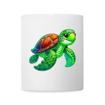 Tortue - Mug blanc - blanc - Devant