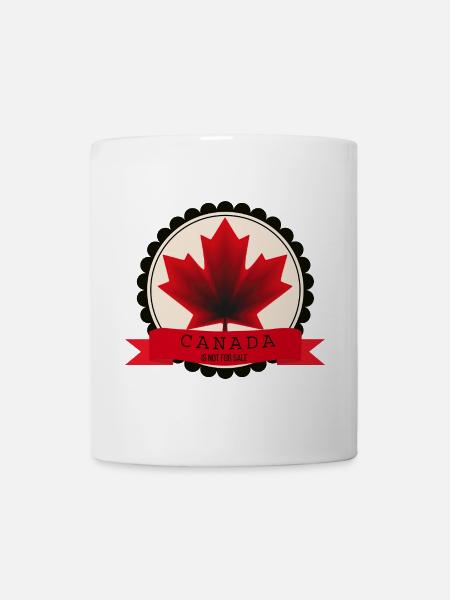 Canada Not For Sale Maple Badge - Tasse - Weiß