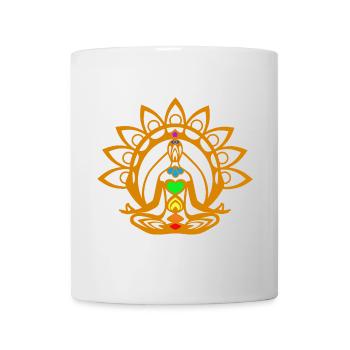 Méditation des chakras - Mug blanc - blanc - Devant