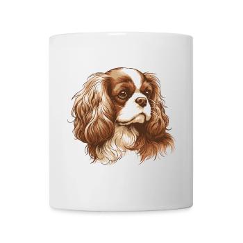 Cavalier King Charles Spaniel - Tasse - Weiß - Vorne
