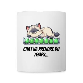 Cat Will Take Time - Cute Kitten - Mug - white - Front