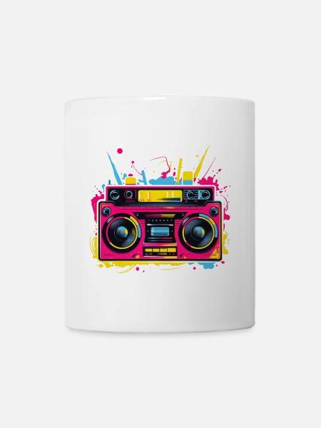 Hip Hop Musik 80er Jahre - Tasse - Weiß