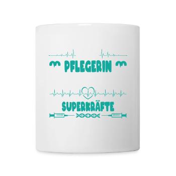 Pflegekraft Pflegerin MFA Geschenk - Tasse - Weiß - Vorne