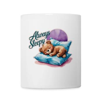 Cute Teddy Bear is always sleepy 1 - Tasse - Weiß - Vorne