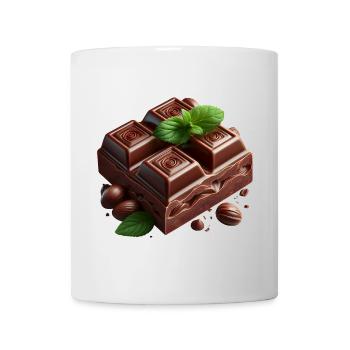 Chocolat - Mug blanc - blanc - Devant