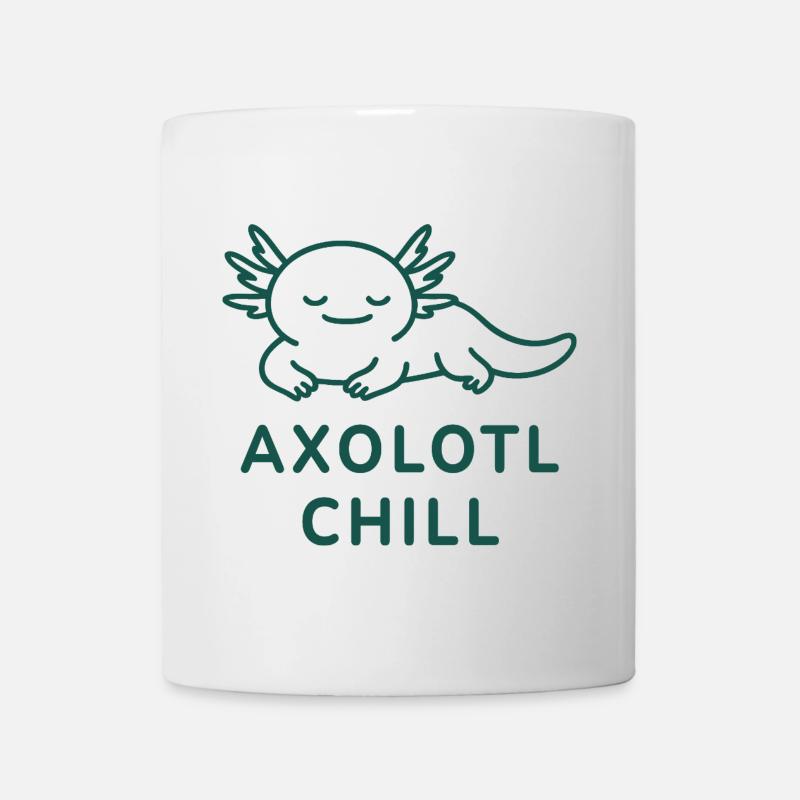 Axolotl Shirt – Axolotl chill. Minimal Design - Mug - white