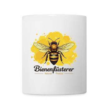 Biene mit Honigwaben Design Imker Imkerin - Tasse - Weiß - Vorne