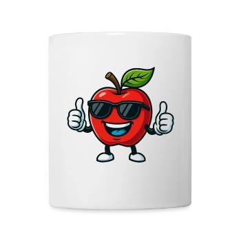 Fruity Red Apple Summer Cool Thumbs Up - Mug - white - Front
