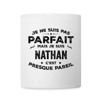 Nathan – ein lustiger und stolzer Vorname, Legende - Tasse - Weiß - Vorne
