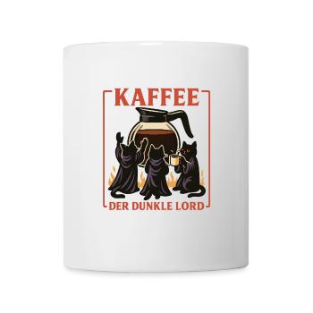 Kaffee Der Dunkle Lord - Tasse - Weiß - Vorne
