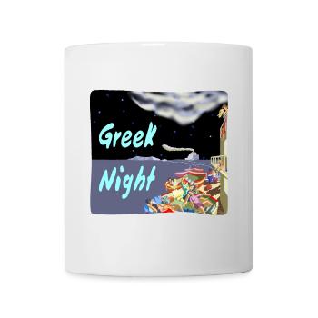 Greek Night - Tasse - Weiß - Vorne