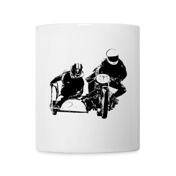 Motocyclette - Mug blanc - blanc - Devant