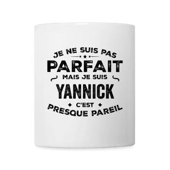 Yannick – Un Prénom, Une Légende Drôle et Fière - Mug blanc - blanc - Devant