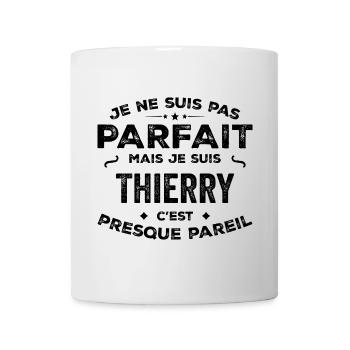 Thierry – Un Prénom, Une Légende Drôle et Fière - Mug blanc - blanc - Devant