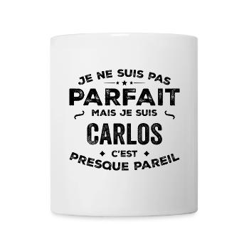 Carlos – ein lustiger und stolzer Vorname, Legende - Tasse - Weiß - Vorne