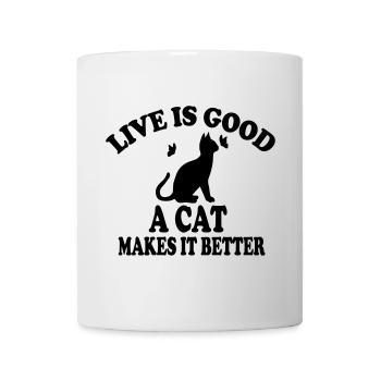 Cat Life is beautiful - Mug - white - Front