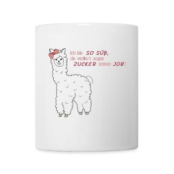 Süßes Alpaka - Tasse - Weiß - Vorne