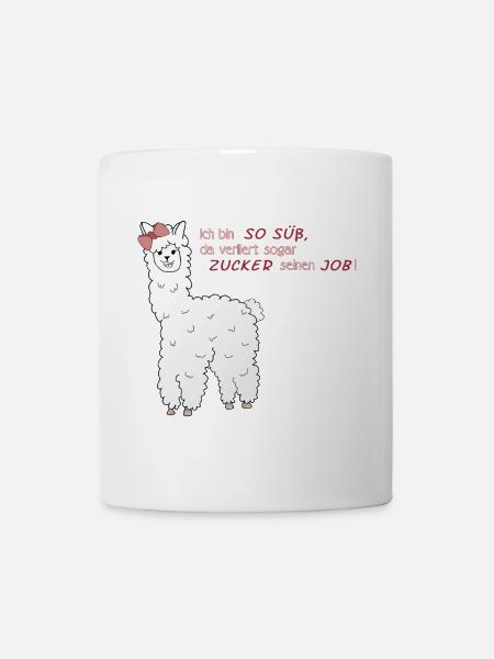 Süßes Alpaka - Tasse - Weiß