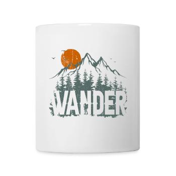 Entdecker-Design für Bergwildnis - Tasse - Weiß - Vorne