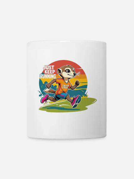 Just keep Running - Mug - white