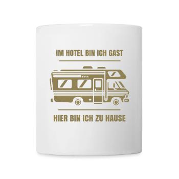 Abenteuer Wohnmobil Natur Landschaft - Tasse - Weiß - Vorne
