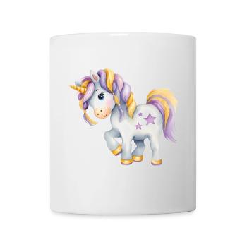 🦄 Magical Watercolor Unicorn - Hand-Painted - Mug - white - Front