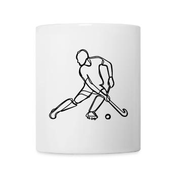 Joueurs de hockey sur gazon - Mug blanc - blanc - Devant
