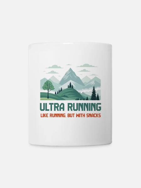 L’ultra running, comme la course à pied mais avec des collations - Mug blanc - blanc
