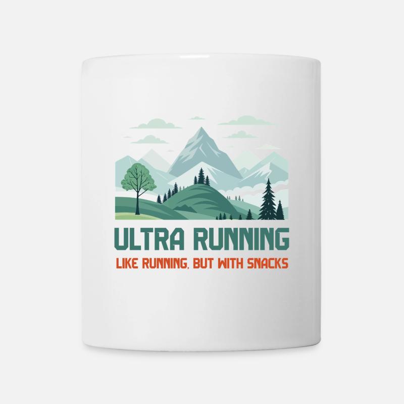 L’ultra running, comme la course à pied mais avec des collations - Mug blanc - blanc