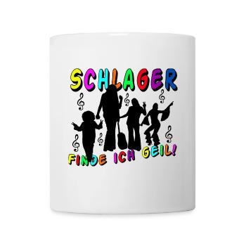 Schlager Party , Schlager Musik , Schlager Geil .. - Tasse - Weiß - Vorne