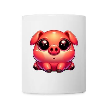 Cute Kawaii Piggy Cozy Farm - Mug - white - Front