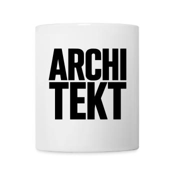 Architekt Schriftzug gestapelt - Tasse - Weiß - Vorne