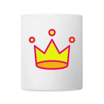 Icône de la couronne - Mug blanc - blanc - Devant
