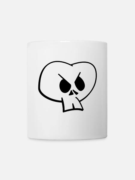 Schädel - Tasse - Weiß
