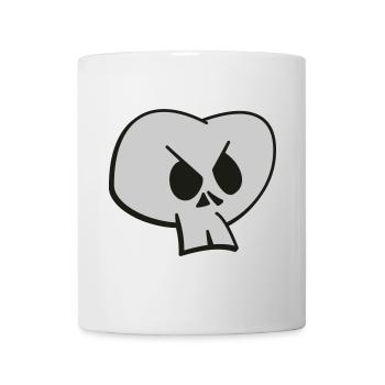 Funny Skull Two Color Design - Mug - white - Front