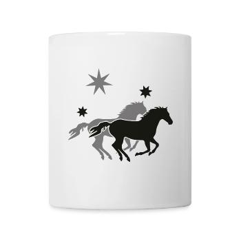 Deux Chevaux - Mug blanc - blanc - Devant