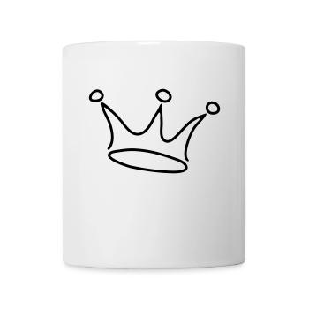 crown black - Tasse - Weiß - Vorne