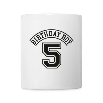 Geburtstagskind 5 Jahre - Tasse - Weiß - Vorne