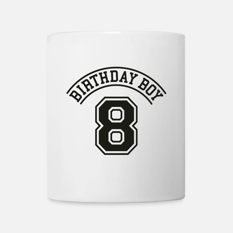 Birthday boy 8 years - Mug - white