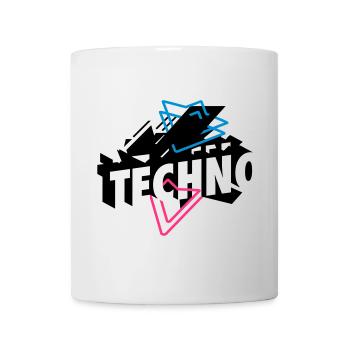 Techno Musique - Mug blanc - blanc - Devant