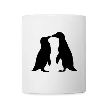 Penguins in love - Pinguine lieben sich - Tasse - Weiß - Vorne