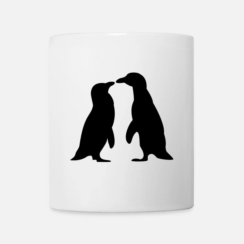 Penguins in love - Pinguine lieben sich - Tasse - Weiß