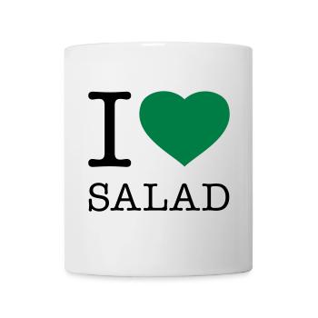 J’ADORE LA SALADE - Mug blanc - blanc - Devant